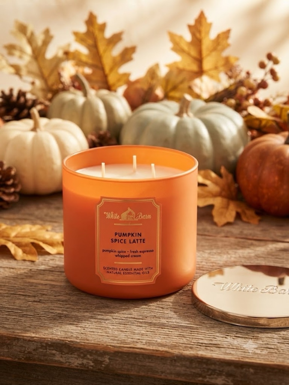 🎃 ☕️ Pumpkin Spice Latte 3-Wick Candle